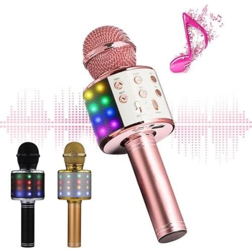BENTOBEN Wireless Bluetooth Karaoke Microphone Singing Recorder Mic Speaker Handheld KTV Player Party