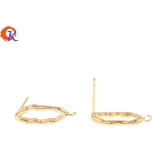 Cordial Design 30Pcs 6*19MM Jewelry Accessories/DIY Making/Earrings Stud/Genuine Gold Plating/Hand Made/Earring Findings