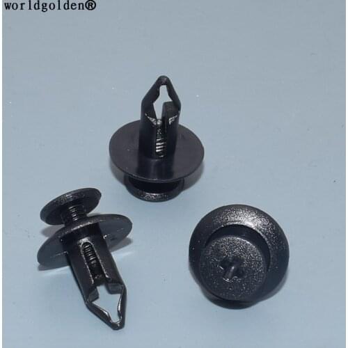 Worldgolden 100pcs auto plastic fasteners Wheel Fender Retainer for MITSUBISHI# MR215510