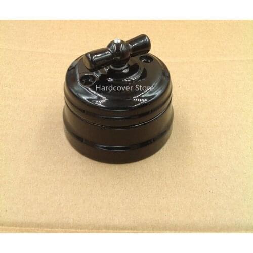 European Ceramic Knob Switch Outdoor Lighting High Frequency Ceramic Wall Light Switch