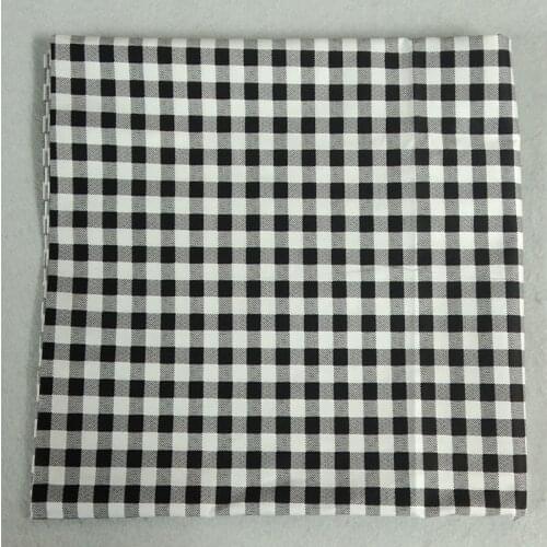 50x105cm Classic Black & White Red Blue Square Printed Cotton Fabric Check Fabric Patchwork for Cloth Dress Home Decor