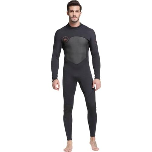 Men 1.5MM One-Piece Close Body Neoprene Keep Warm Wetsuit Full Body Scuba Surfing Snorkeling Hunting Jumpsuit Swimming DivingSui