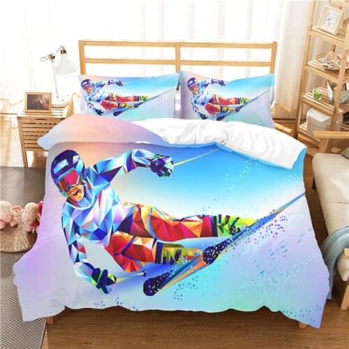 A Bedding Set 3D Printed Duvet Cover Bed Set Sports Home Textiles for Adults Bedclothes with Pillowcase #YD01