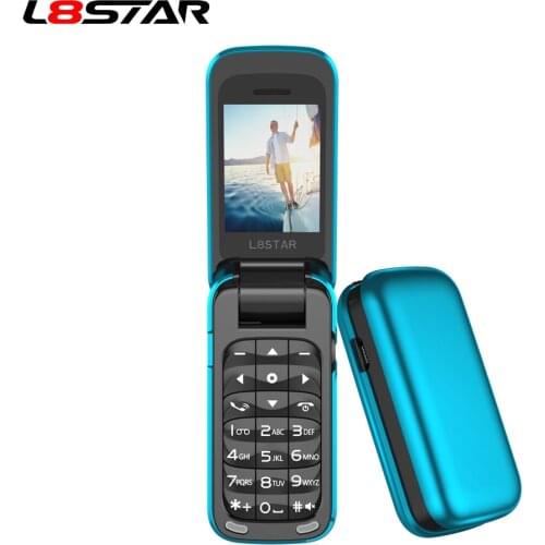 L8star BM60 Mini Flip Music Phone Bluetooth Dial Mobile phone FM Radio Magic Voice changer 3.5 Earphone Jack Mp3 Music player