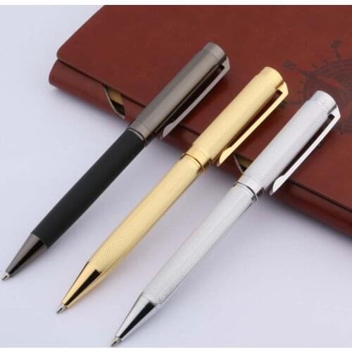 Metal Office Hotel write SCHOOL golden Silver piece Writing Gun gray Ballpoint Pen