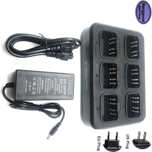 Multifunctional 6-Way Rapid Charger Adapter For Motorola XIR P8268 DP4400 DP4800 DP4801 DEP550 DEP570 DP2000 DP2400 DP2600 Radio