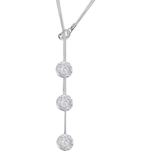 Fashion Jewelry Necklace Lady Wholesale Charm Silver Color Pendants For Women Fashion Jewelry Pendant AN541/aftaixaa