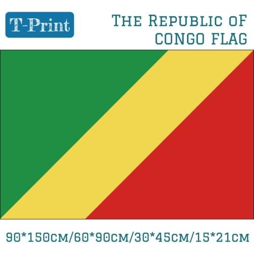 The Republic of Congo National Flag 90*150cm 60*90cm 15*21cm 30*45cm Car Flag For World Cup / National Day / Event / Office