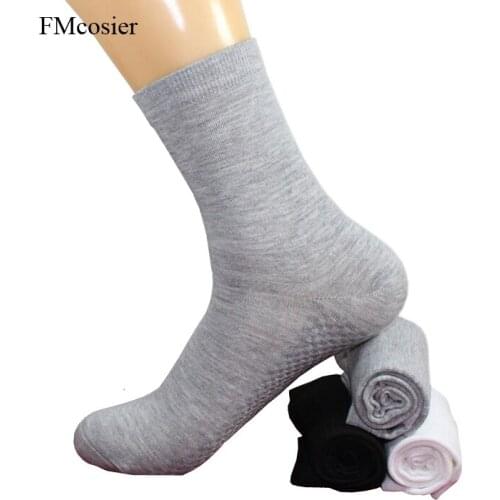 10 Pairs Spring Autumn Mens Cotton Socks sock Mens Solid Color Business Dress Crew White Black Gray meias sokken socken sox