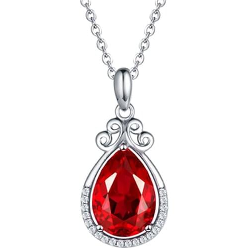 Popular Crystal Water Drop Necklace For Bride Wedding Choker Accessories Quality Silver Plated Necklace For Princess Present