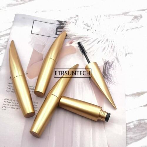 500pcs Golden Eyelash Brush Empty Tube 14ml Large Capacity Mascara Tube Eyelashes Empty Bottle F3722