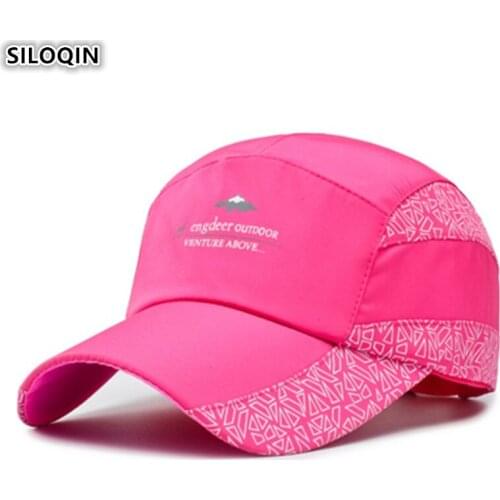 SILOQIN Snapback Cap Womens Ponytail Breathable Baseball Caps Summer NEW Fashion Mens Sports Cap Adjustable Size Couple Hats
