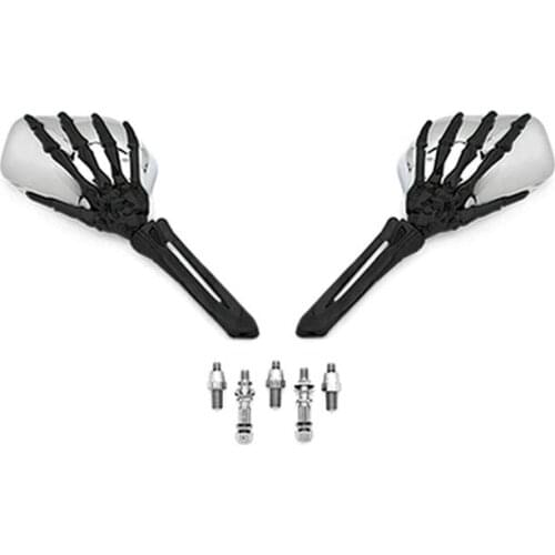 Brand new Skeleton Skull Hand Motorcycle Mirrors For Yamaha Roadliner Road Liner Midnight XV