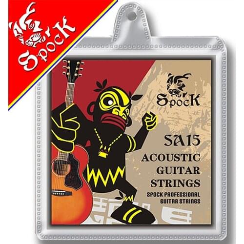 Spock Acoustic Guitar Strings Coated Copper Alloy Wound Stainless Steel Core SA15 010 047 inch
