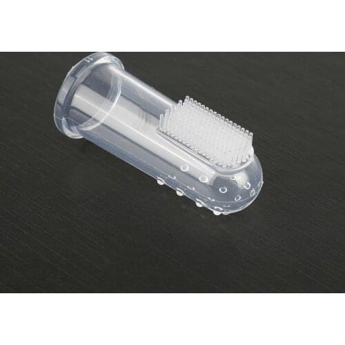 Super Soft Pet Finger Toothbrush Bad Breath Tartar Teeth Care Tool Dog Cat Cleaning Mouth Silicagel Pet Supplies