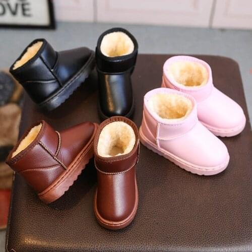 2020 New Warm Kids Snow Boots For Children New Toddler Winter Princess Cartoon Shoes Non-slip Flat Girls Baby Boy Boots