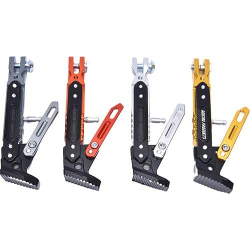 Universal Motorcycle Adjustable Kickstand Foot Brace Parking Leg Foot Side Support Stand For YAMAHA NMAX 155 2015-2016 N-MAX 125