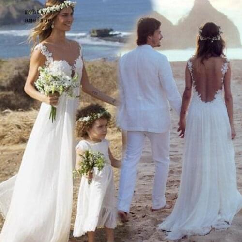 Sexy Vestido Casamento Thaila Ayala Vestido De Noiva 2020 Beach Cheap Wedding Dresses Open Back White Bride Dress Wedding Gown