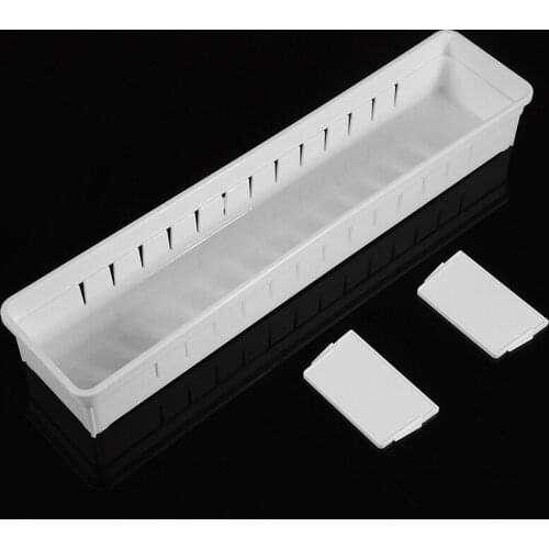1Pcs Adjustable Drawer Organizer Plastic Sundries Cosmetic Container Divider Sundries Finishing Box Home Kitchen Accessories