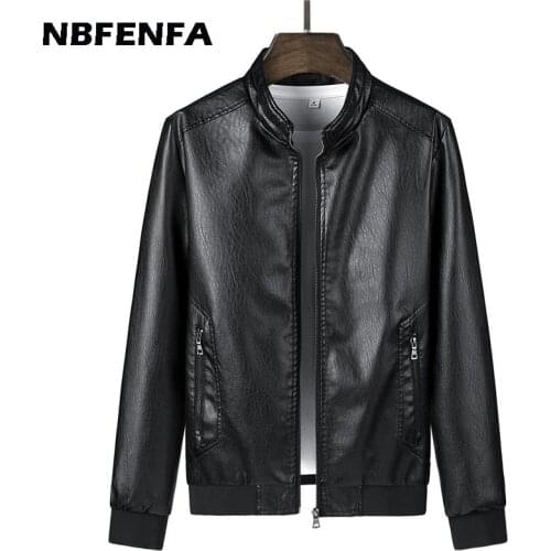 8XL Men Faux Leather Jackets Spring PU Coats Vintage Male Outwears Outdoor Sport Motorcycle Jacket Autumn Men Clothing LX065