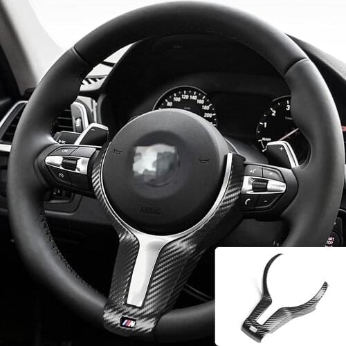 Car Steering Wheel Cover Trim Frame Sticker Interior Accessories for BMW E90 E92 E93 F30 F34 F20 F21 F22 F32 E84 F80F83 x1x2x3x4