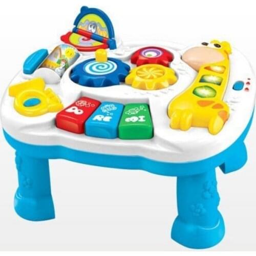 Free shipping musical baby learning table discovering activity baby table educational game toys
