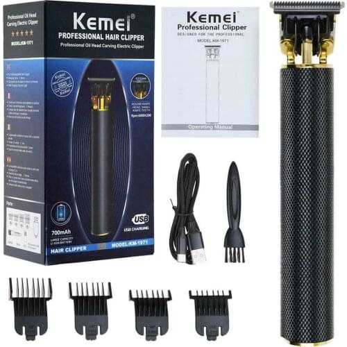 Kemei-1971 Pro T-Outliner Cordless Skeleton Hair Trimmer Clipper Machine