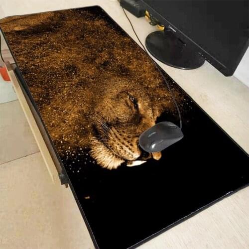Mairuige 90X40CM Animal Lion Durable Desktop Large Lock Edge Mousepad Gamer Soft Rubber Professional Gaming Mouse Pad Desk Mat