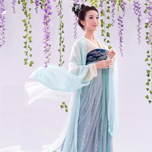 Zi Yan Tang Dynasty Princess High Waist Ruqun Hanfu Costume Thematic Photography Costume Hanfu for Women Cosplay Costume