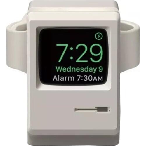 For apple watch retro charging stand Apple Watch silicone charging night mode bracket