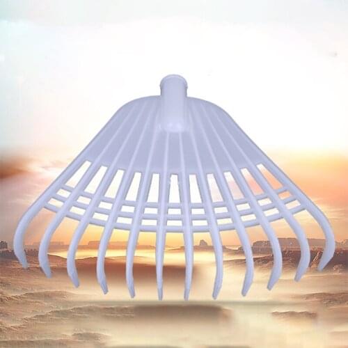 12 Tooth Leaf Rake Agricultural Plastic Grass Rake Flower Planting Soil Rake 54DC