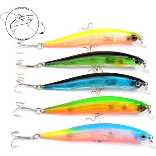 100mm/9.4g Artificial Minnow Fishing Lure Hard Bait 3D Eyes Deep sea fishing Floating Wobbler Isca Crankbait Bait Tackle Pesca