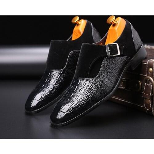 Men Leather Shoes Comfortable Business Stylish Oxford Shoes for Men Buckle Strap Formal Wedding Man Footwear Plus Size 39-46