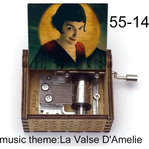 France Amelie music theme La Valse D'Amelie Music Box Hand Musical Box movie fans new year Christmas Music Gifts for Girls