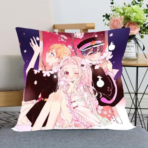 Jibaku Shounen Hanako Kun Anime Pillow Cover Bedroom Home Decorative Throw Pillowcase Zipper Pillow-cases Soft No Fade