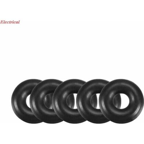 6mm x 2mm Nitrile Butadiene Rubber O Ring Oil Sealing Ring Gasket Black