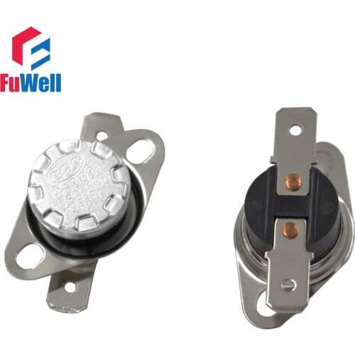Normal Open NO) KSD301 45-100 degrees Celsius 45-100 C Temperature Controlled Switch Thermostat 250V 10A Flat Angle