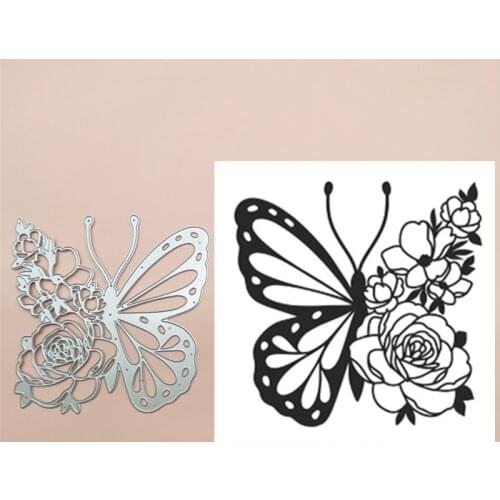 New Butterfly Flower Metal Cut Die Stencils for Scrapbooking Stamp/Photo Album Decorative Embossing DIY Paper Cards