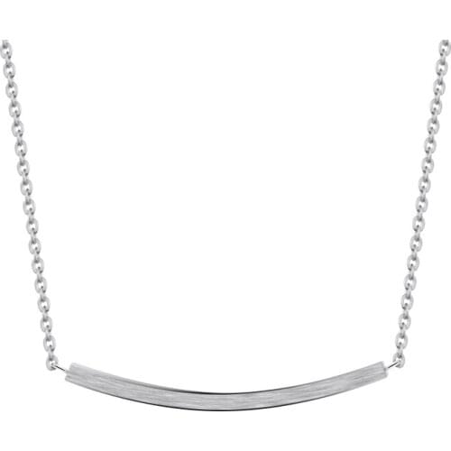 Wholesale 10pcs Necklaces Women Fashion Jewelry Simple Bar Pendant Necklace Stainless Steel Chain Charm Bijoux Kolye