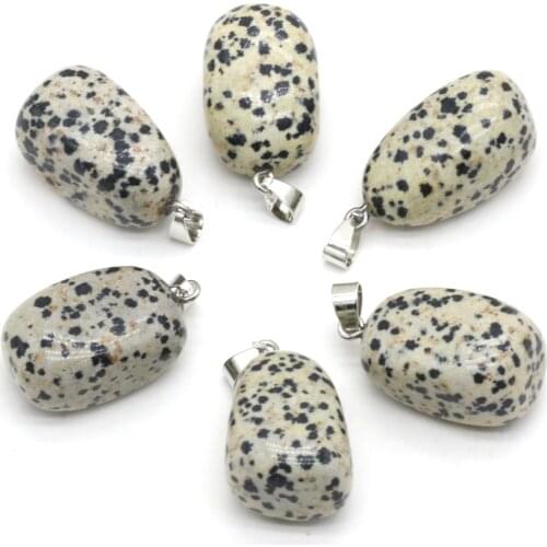 Natural Irregular Stone Pendants Polished Damation Jasper Stone Necklace Accessories for Jewelry Making Bracelet Crystal Charms