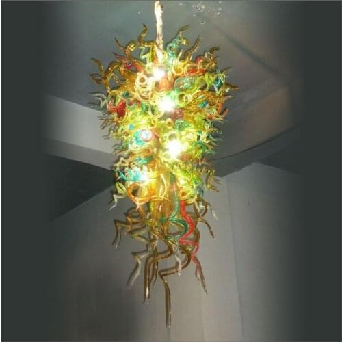 Custom Decorative Blown Glass Pendant Lamps Custom Made for Hotel Lobby Decor