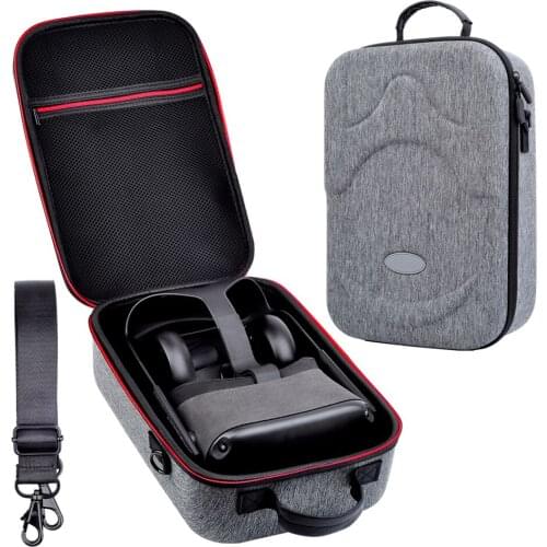 Protable Waterproof Protective Case Storage Bag with Strap Buckle for Oculus Quest VR Headset Carrying Case Accessories
