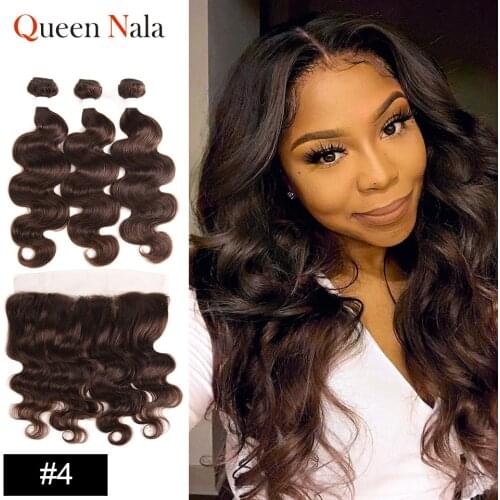 Human Hair Bundle With Frontal Brazilian Body Wave 27/1b 613 /27/30/33/99J/ Burg Hair Weave Bundles Remy Hair Colored Hair