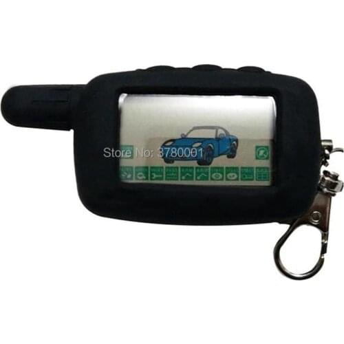 A9 LCD Remote Control Keychain Key + Silicone Case for Russian Two Way Car Alarm Starline A9 A6 KGB FX-5 FX 5 FX5