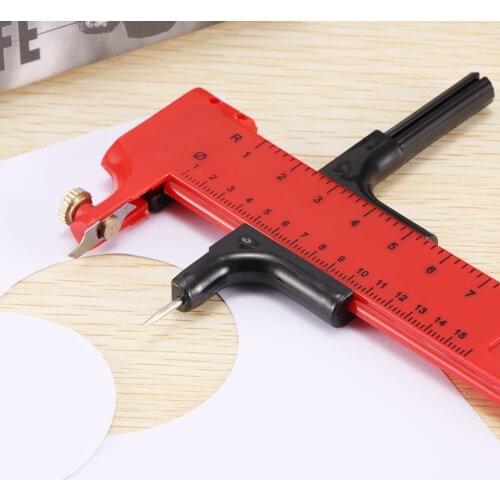 Rotary Compass Circle Cutter Paper Cardboard Rubber Vinyl Leather Art Craft Tool