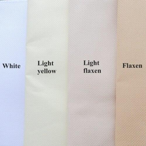 Light flaxen Beige light yellow Aida cloth 14ct cross stitch fabric canvas DIY handmade embroidery stitches craft supplies