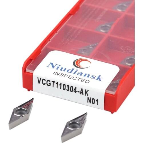 VCGT110302-AK N01 Carbide Inserts VCGT110304-AK N01 Cutter VCGT110308-AK N01 CNC Lathe Tools Cutting Blade Aluminum Turning Tool