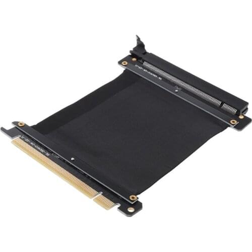 High Speed PC Graphics Cards PCI Express 3.0 16x Flexible Connector Cable Riser Card Extension Port Adapter for GPU with antijam