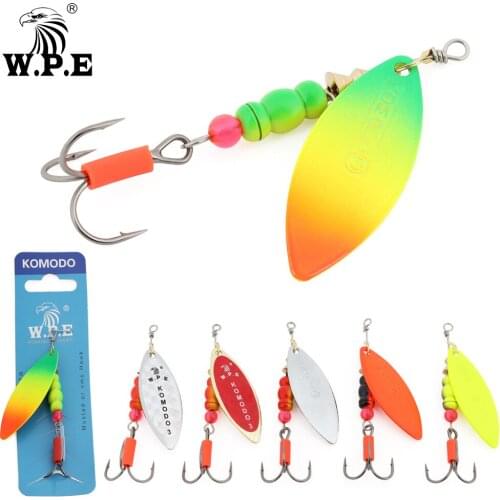 W.P.E Spinner Lure 3#/4# 13g/18g Spoon Fishing Lure Fishing Baits Bass Pike Swim Bait Fishing Tackle Brass Metal Pesca 1pcs