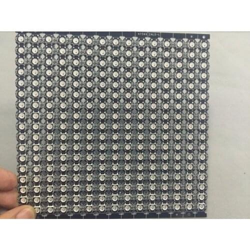 WS2812B led with heatsink(10mm*3mm);DC5V input;5050 SMD RGB with WS2811 ic built;BLACK PCB and black frame on LED